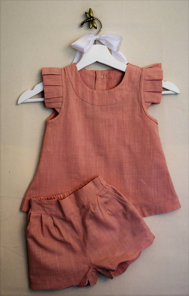 Girls Short Set Sleeveless