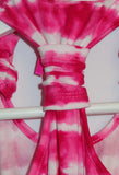 Hot Pink & White Tie Dye Summer Dress