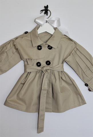 Girls Lined Trench Coat
