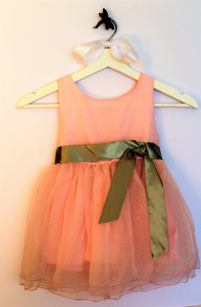 Pink Poly Silk Dress