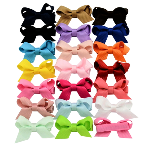 Hair Bows with Clip for Girls (2 Pieces)