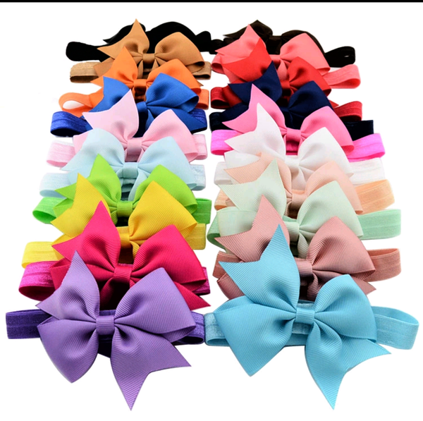 Girls-Ribbon Bow Hairbands