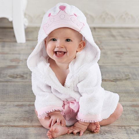 Infant Towel Robes - Princess Tiara